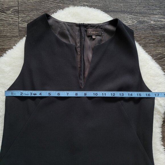 Aritzia T. Babaton Split Neck Shift Dress in Black Sz 4 - Picture 5 of 8